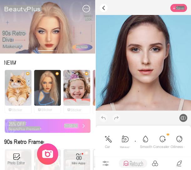 App to edit face photos