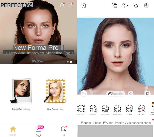 App to edit face photos