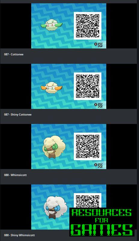 Pokémon Soleil et Lune - Tous les Codes QR à Scanner