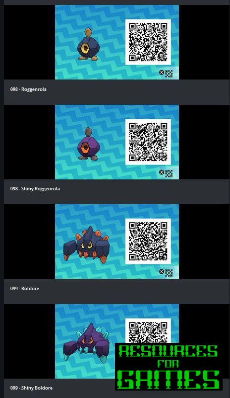 Pokémon Soleil et Lune - Tous les Codes QR à Scanner