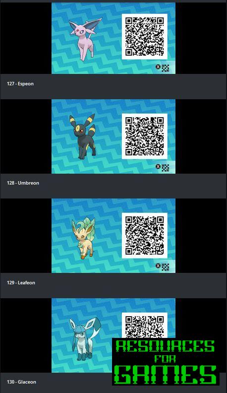 Pokemon Sol y Luna - Todos los Códigos QR para Escanear