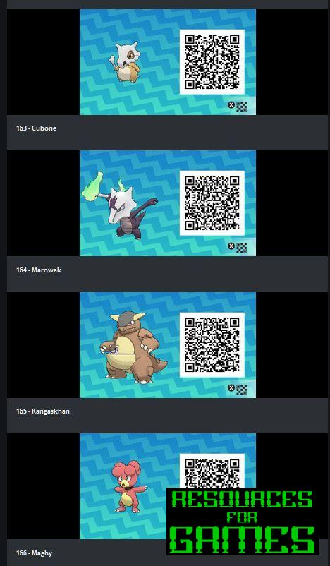 Pokemon Sun and Moon - All QR Codes to Scan