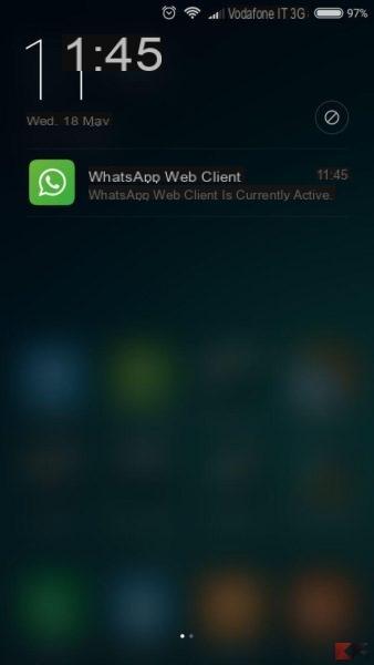 WhatsApp, the latest beta warns you if WhatsApp web is active