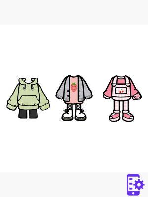 Examples of clothing for your character in Toca Boca