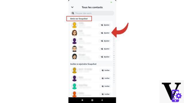 Como adicionar um contato no Snapchat?