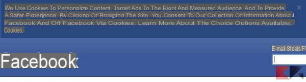 Facebook, novo aviso de isenção suspeito? É apenas a lei dos cookies!