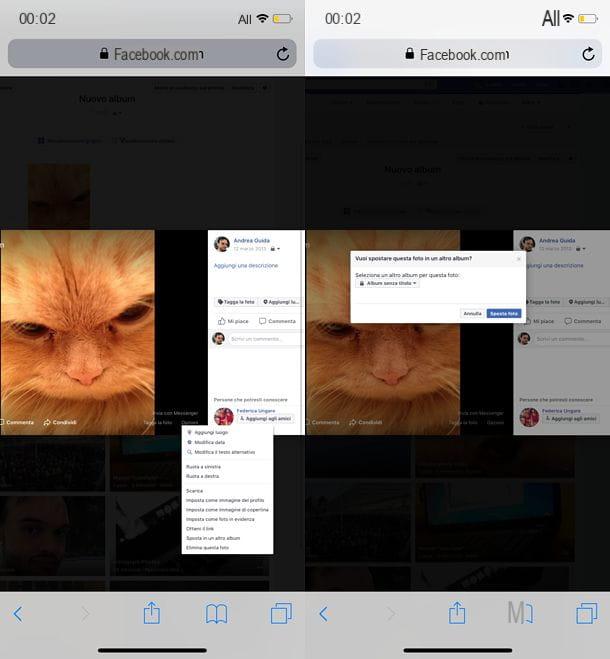 How to move photos from one album to another on Facebook
