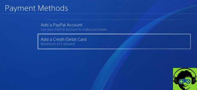 Come aggiungere o rimuovere la carta di credito e le informazioni di fatturazione su PS4