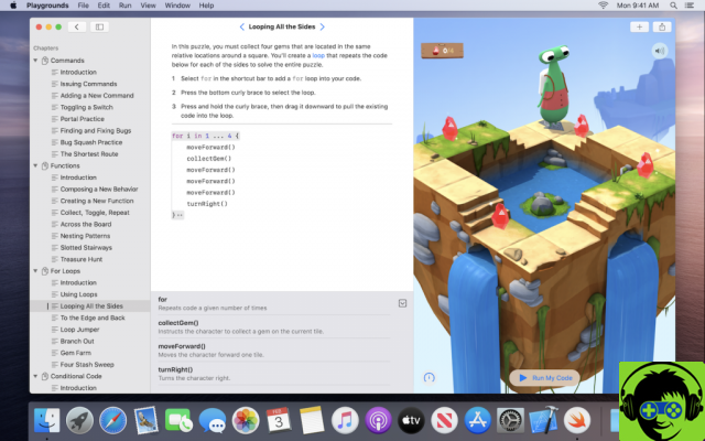 Swift Playgrounds pour Mac