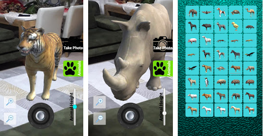 Les meilleures applications pour voir les animaux 3d