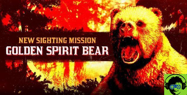 Dónde encontrar el oso legendario del espíritu dorado en Red Dead Online