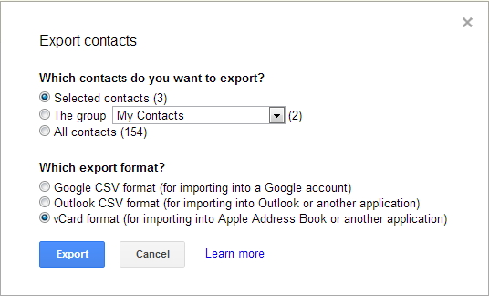 Copie os contatos do Gmail para o iPhone
