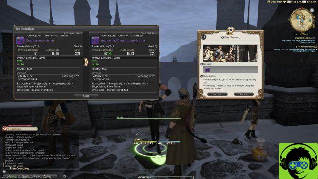 Final Fantasy 14 - How to Upgrade Skysteel Tools in Patch 5.35