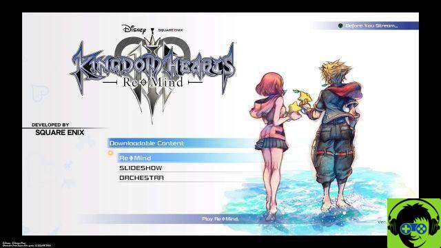 Kingdom Hearts 3 ReMind - Como iniciar o DLC