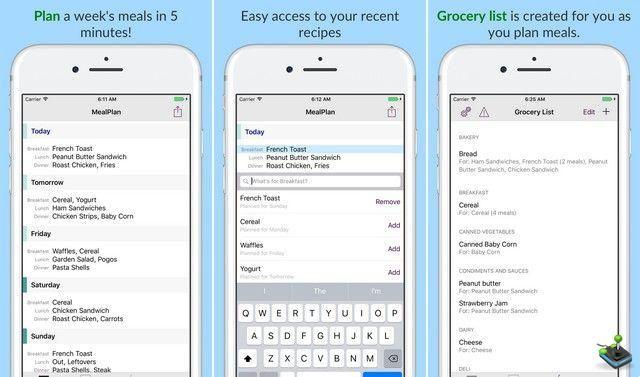 10 migliori app per la pianificazione dei pasti per iPhone
