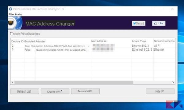 How to change MAC address in Windows and Linux