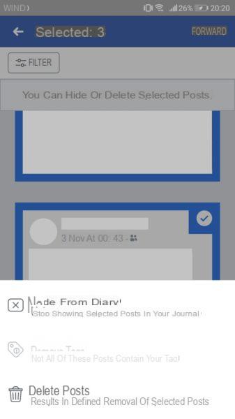 Comment supprimer plusieurs publications Facebook en même temps