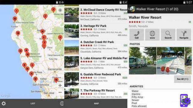 Os 10 melhores aplicativos Android para acampar