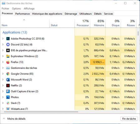 Como abro o Gerenciador de Tarefas do Windows 11?