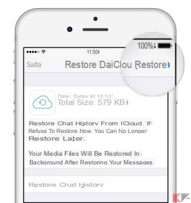 Faça backup e restaure o WhatsApp no ​​iPhone