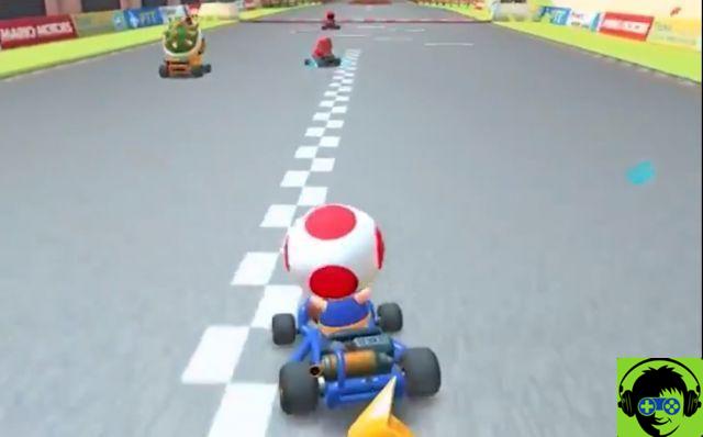 Tour de Mario Kart: como deslizar