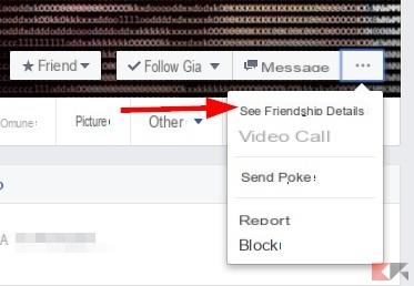 Facebook, how to check the relationships between two profiles