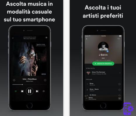 Download music from Spotify to smartphone
