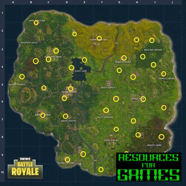 Guide Fortnite - All Vending Machine Locations