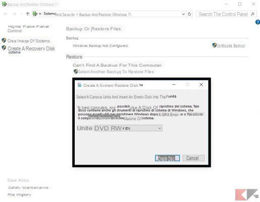 Copia de seguridad y restauración de archivos en Windows 10