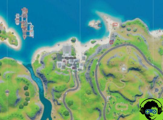 Where to find the location of the Siona spaceship and all spaceship parts in Fortnite Chapter 2 Season 3