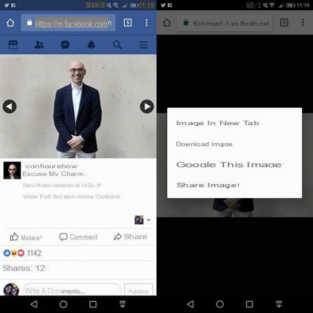 How to save photos from Facebook Android
