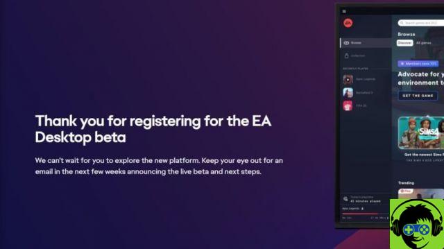Cómo registrarse para la versión beta de la aplicación EA Desktop
