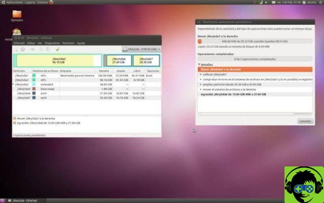 How to resize hard drive partitions in Ubuntu from the console