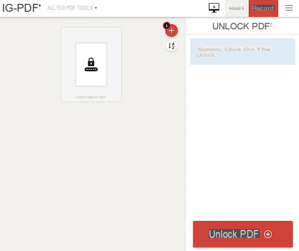Come aprire i file PDF protetti da password