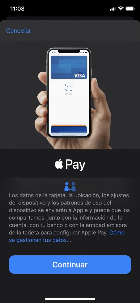 Tiempo de pago de Apple Apple