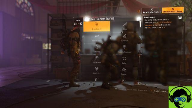 The Division 2 - Weapon Talent List for Warlords of New York