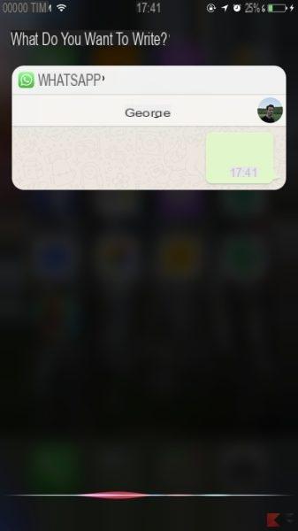 Send and read Whatsapp messages with Siri