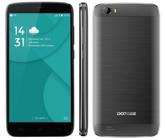 Doogee T6 Pro : nouvel appareil Android avec écran HD et 3 Go de mémoire RAM