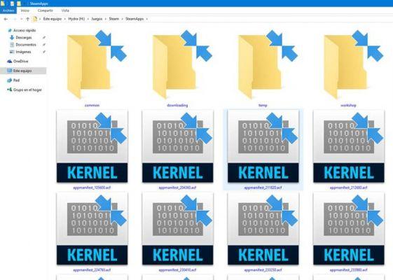 Cómo eliminar las flechas azules dobles en archivos y carpetas de Windows 10