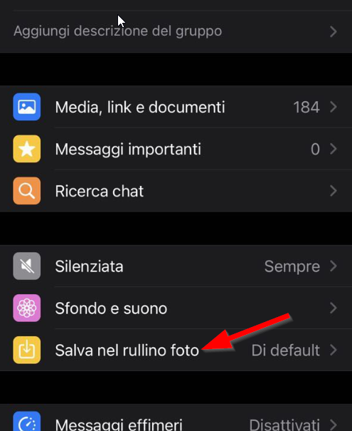 How not to automatically download photos and videos from Whatsapp to iPhone