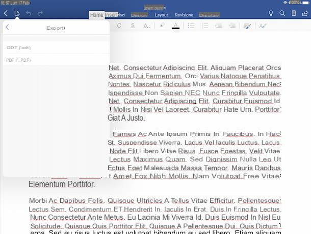 How to turn a Word file to PDF on iPad