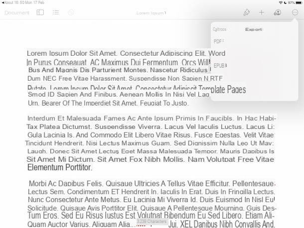 Come trasformare un file Word in PDF su iPad