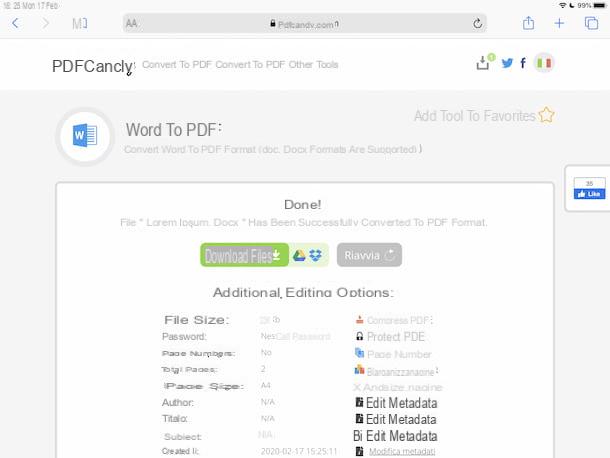 How to turn a Word file to PDF on iPad