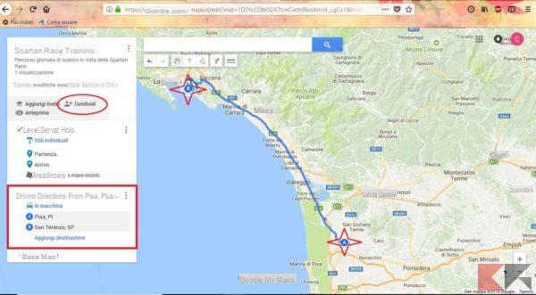 Come creare percorsi e itinerari in Google Maps
