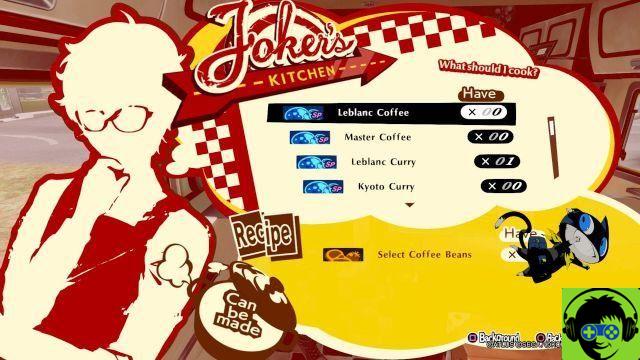 Persona 5 Strikers: All Cooking Recipes
