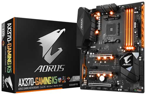 Gigabyte GA-AX370 Gaming K5 Review • Aorus motherboard