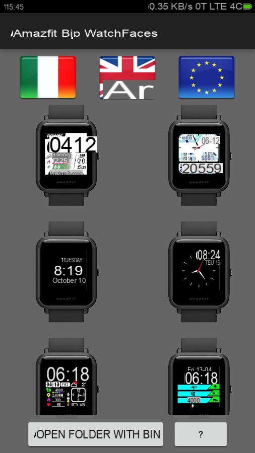 Amazfit Bip Watchfaces simplifies the search and installation of new watch faces