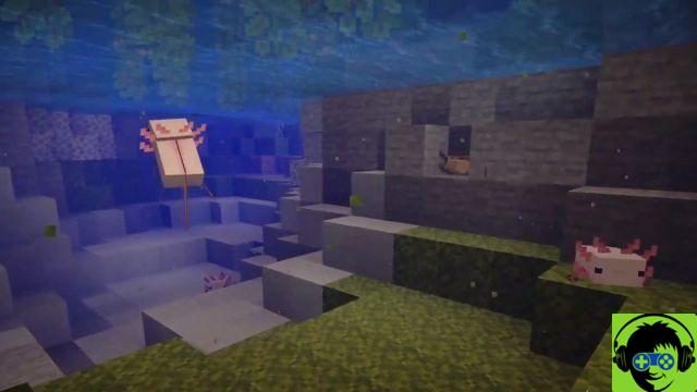 Como encontrar e adquirir Axolotl na atualização Minecraft Caves & Cliffs
