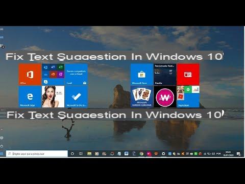 How to enable / disable text suggestions in Windows 10