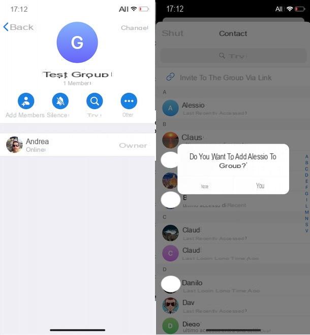 How to add contacts on Telegram